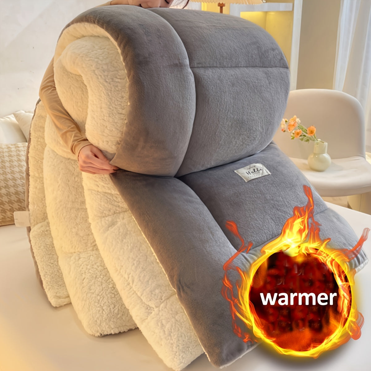 Norvo | Stilig Hytte Sherpa Fleece Duvet – Ultimat Komfort & Varme