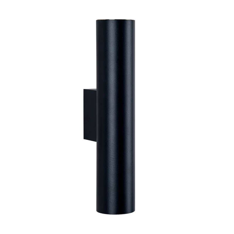Garduru sylinderformet vegglampe i aluminium | 2 pærer | Moderne design | Innendørs og utendørs