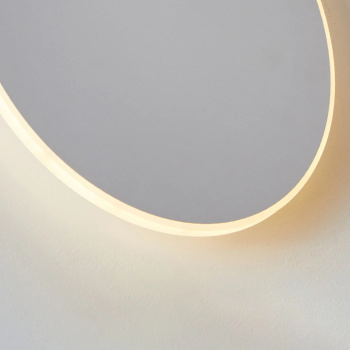 Elegant LED vegglys for utendørs bruk - Minimalistisk rund design | Norvo