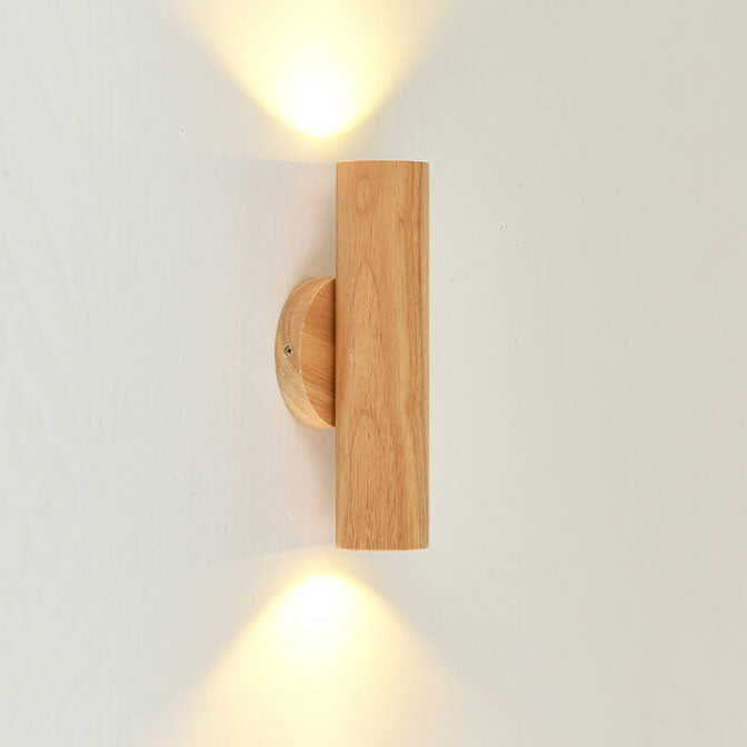 Norvo | Moderne enkel varm massiv tre strippet dobbel hode LED vegglampe