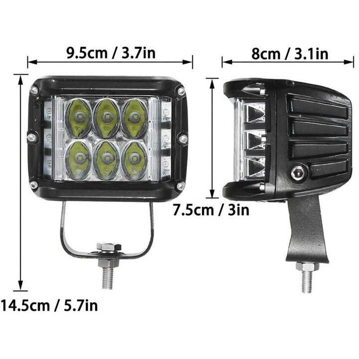 LED strobelys med tre sider for bil | Norvo