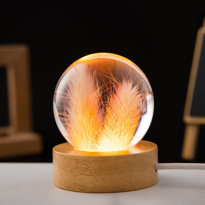 Krystallkule LED natteslys | Norvo