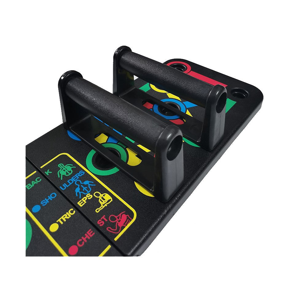 Norvo | 14-i-1 Push-Up Rack Board | Sklisikker, Bærbar Treningsutstyr for Hjemmetrening & Muskeltrening