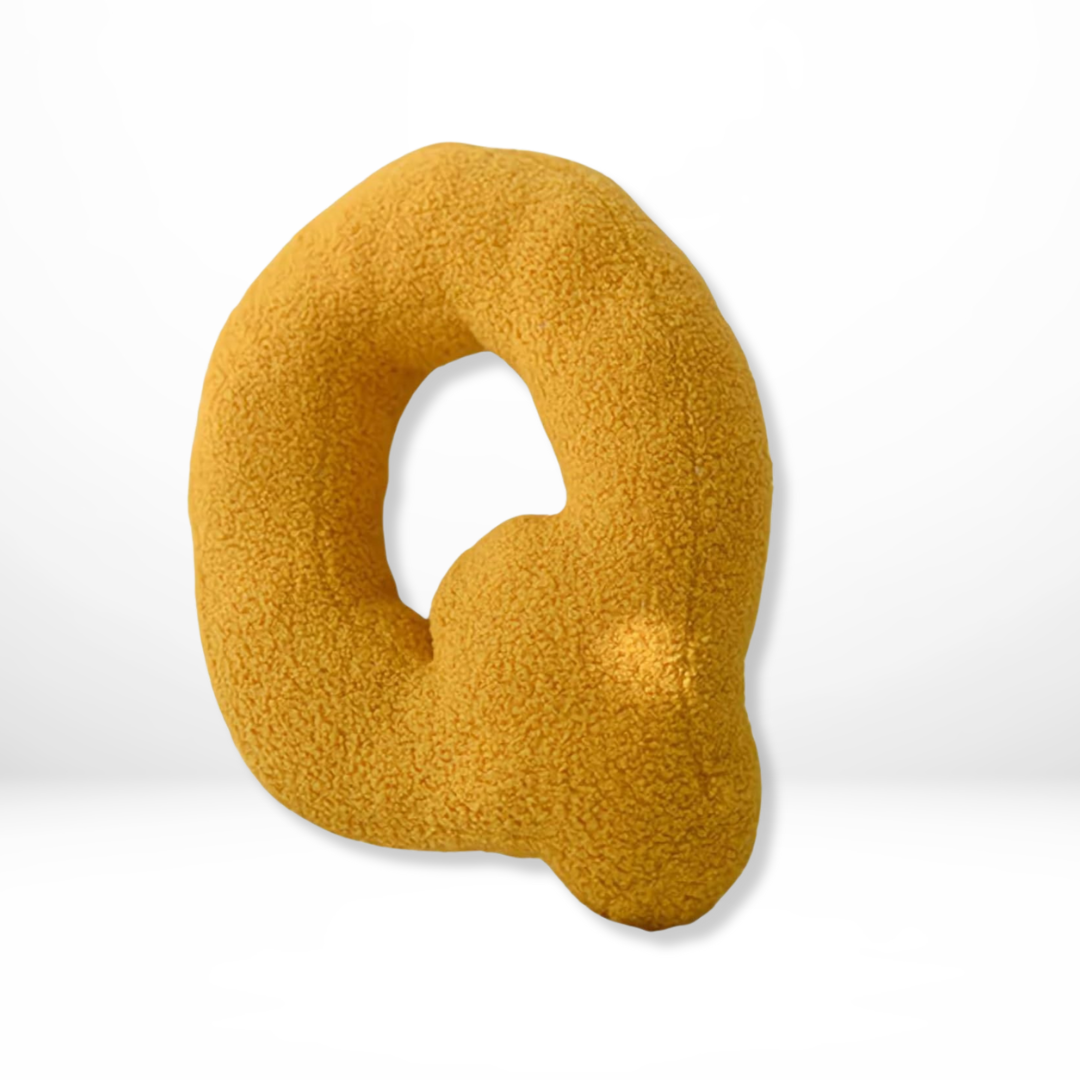 Norvo | Alfabetpute Velura – Myk fløyelsdekorativ pute i hver bokstav av alfabetet