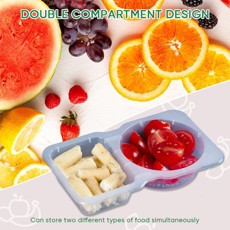 Norvo | Dobbeltroms snackbeholdere med lokk