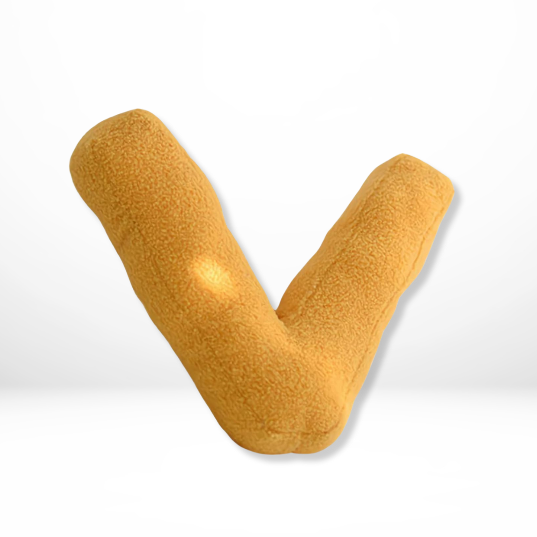 Norvo | Fløyels Alfabet Dekorativ Pute Med Bokstavene A Til Z