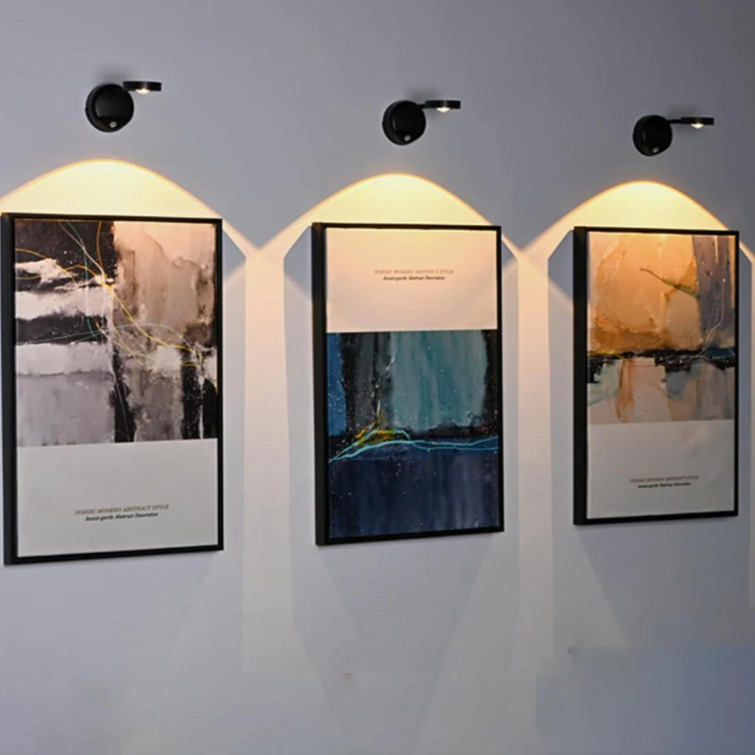 Norvo | Trådløst LED-spotlight | 360° rotasjon & dimbar med bevegelsessensor