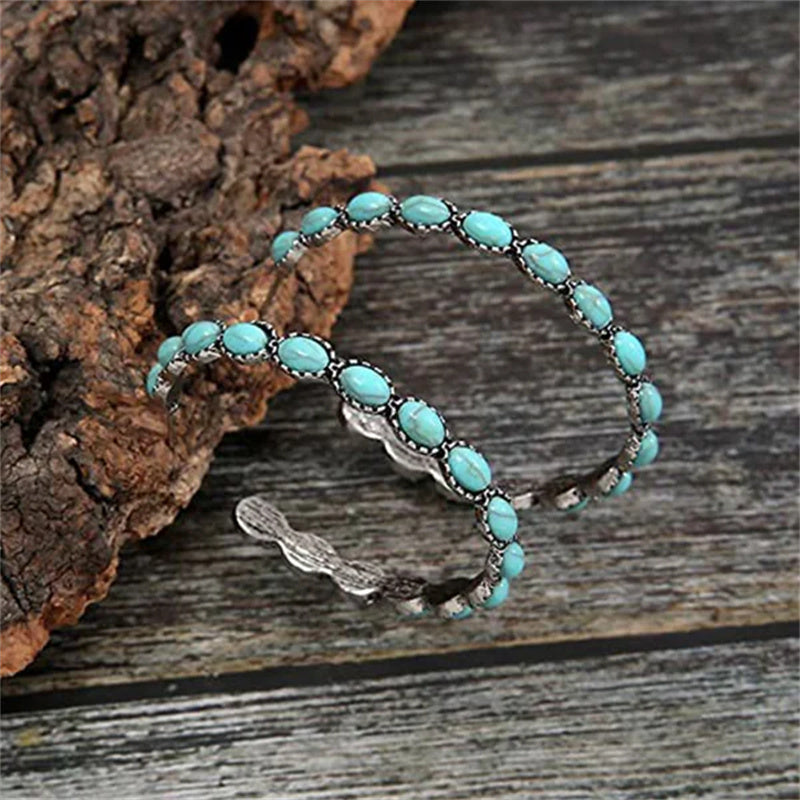 Norvo | C-formet Turkis Øredobber