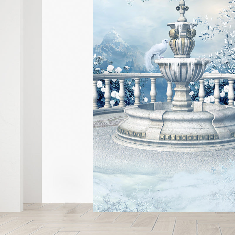 Norvo | Vinter Spray Fontene Tapet Moderne Non-woven Veggdekor