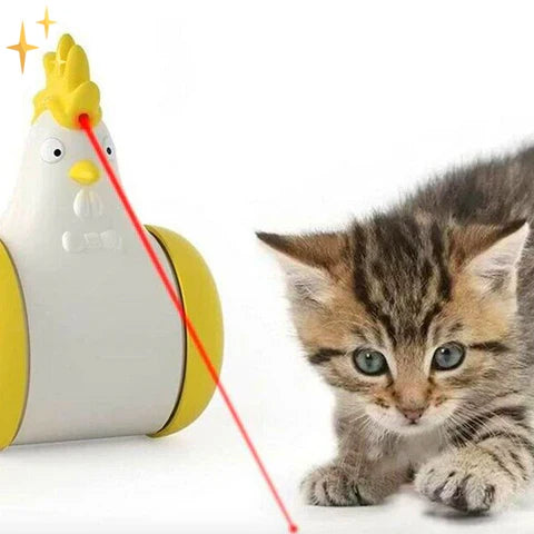 FitRooster Sett med bevegende kattetøy med laserlampe Norvo