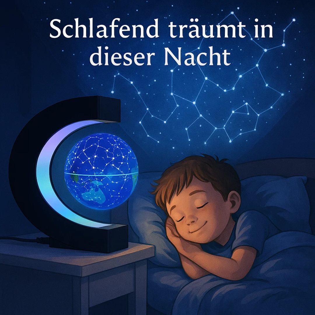 Norvo | AstroGlobe LED Verdens Globe – Flytende Globe Lampe med Magnetisk Oppheng