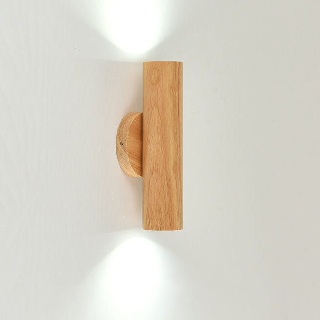 Norvo | Moderne enkel varm massiv tre strippet dobbel hode LED vegglampe