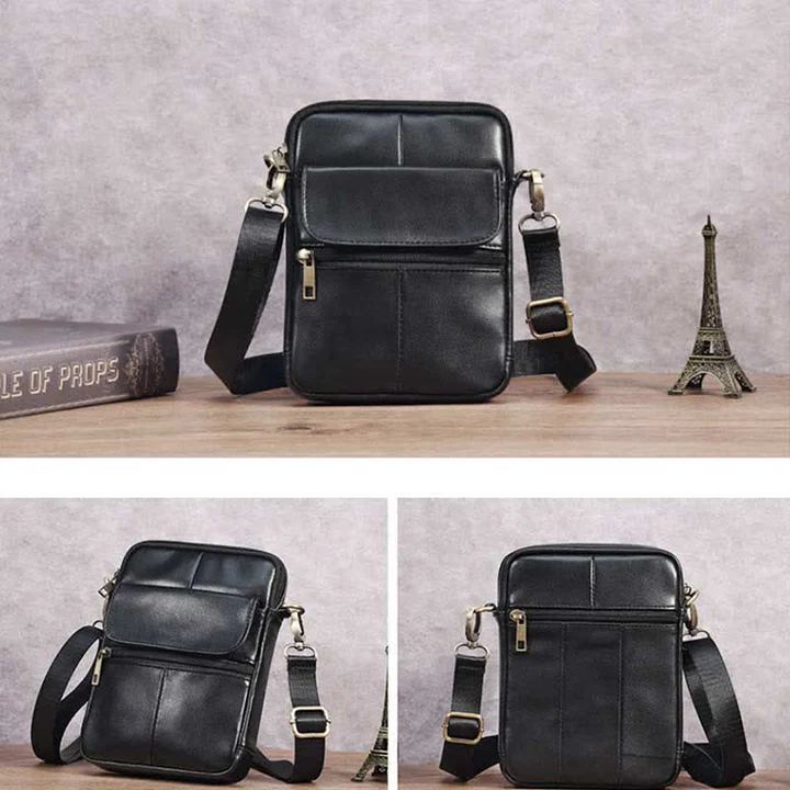 Norvo | Liten skulderveske laget av lær for menn