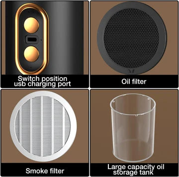 Norvo | Bærbar hette med 2-farts avtrekksvifte – Kompakt ventilasjon