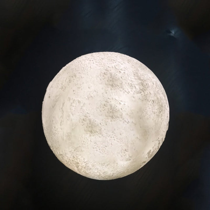 Norvo | Kreativ Mini Oppladbar 3D Utskrevet Måne 1-Lys LED Bordlampe