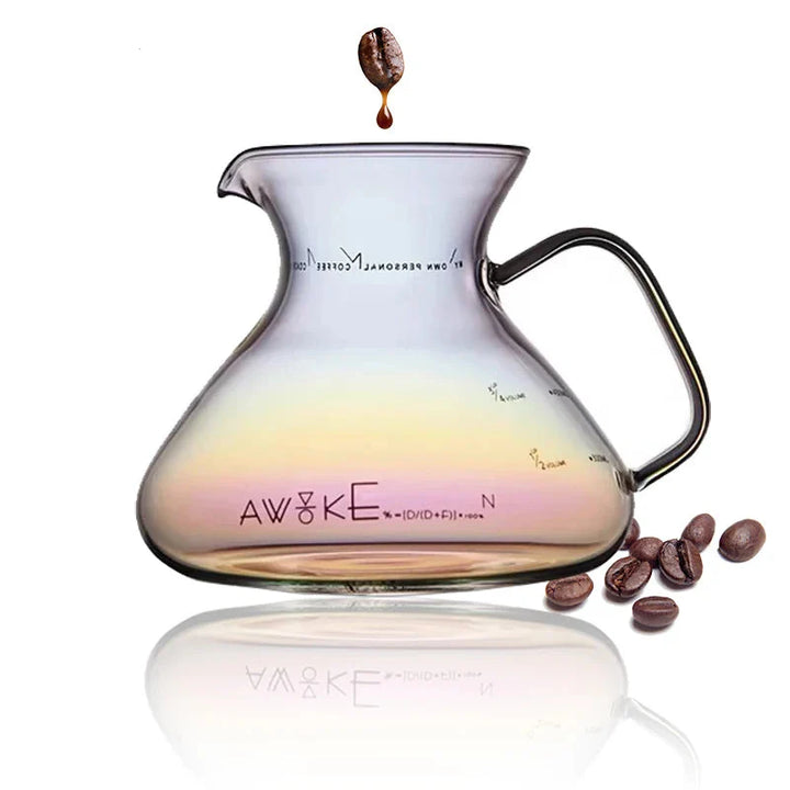 15oz Glass Pour Over Coffee Server Heat-Resistant Drip Brewing Carafe | Norvo