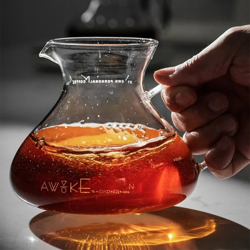 15oz Glass Pour Over Coffee Server Heat-Resistant Drip Brewing Carafe | Norvo
