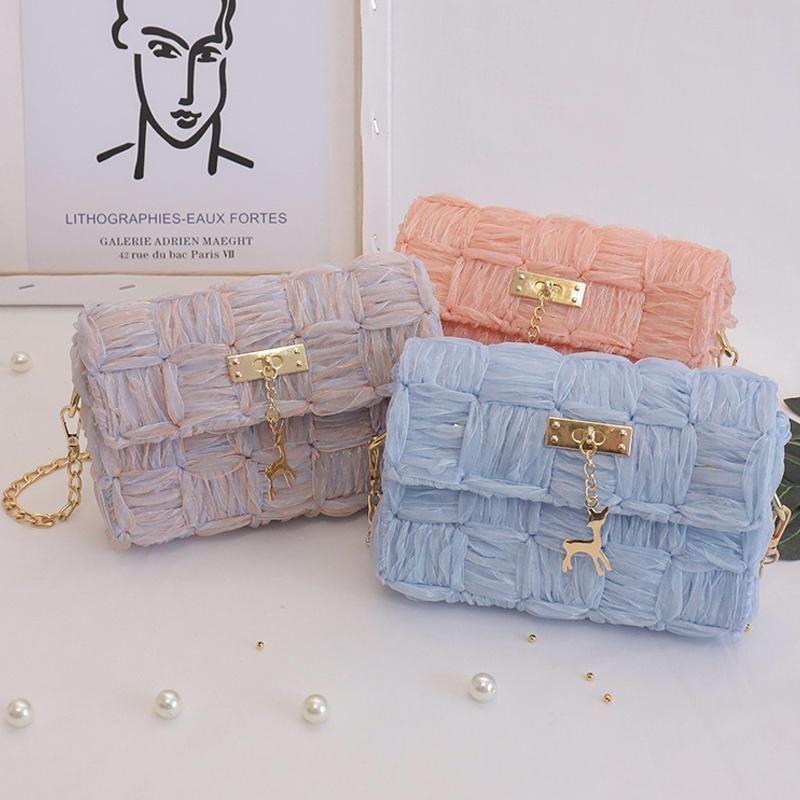 Norvo | Blomstrete Chiffon Bånd Håndveske DIY Sett