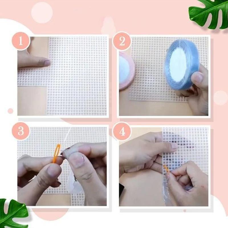 Norvo | Blomstrete Chiffon Bånd Håndveske DIY Sett