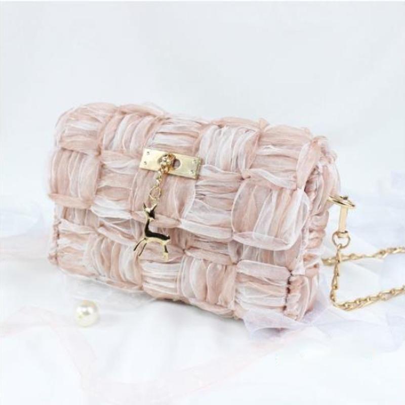 Norvo | Blomstrete Chiffon Bånd Håndveske DIY Sett