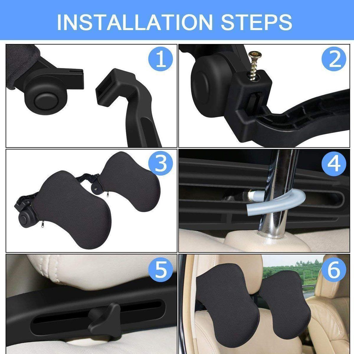 Norvo | Bilsete Hodestøtte For Barn Og Voksne