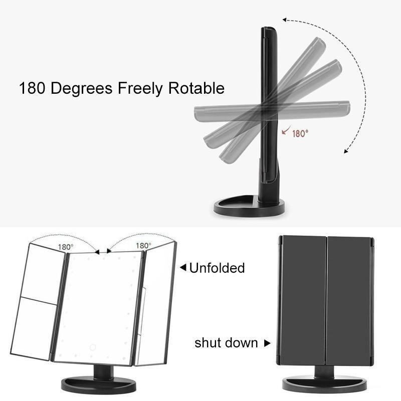 Norvo | Belyst sminkespeil, 24LED