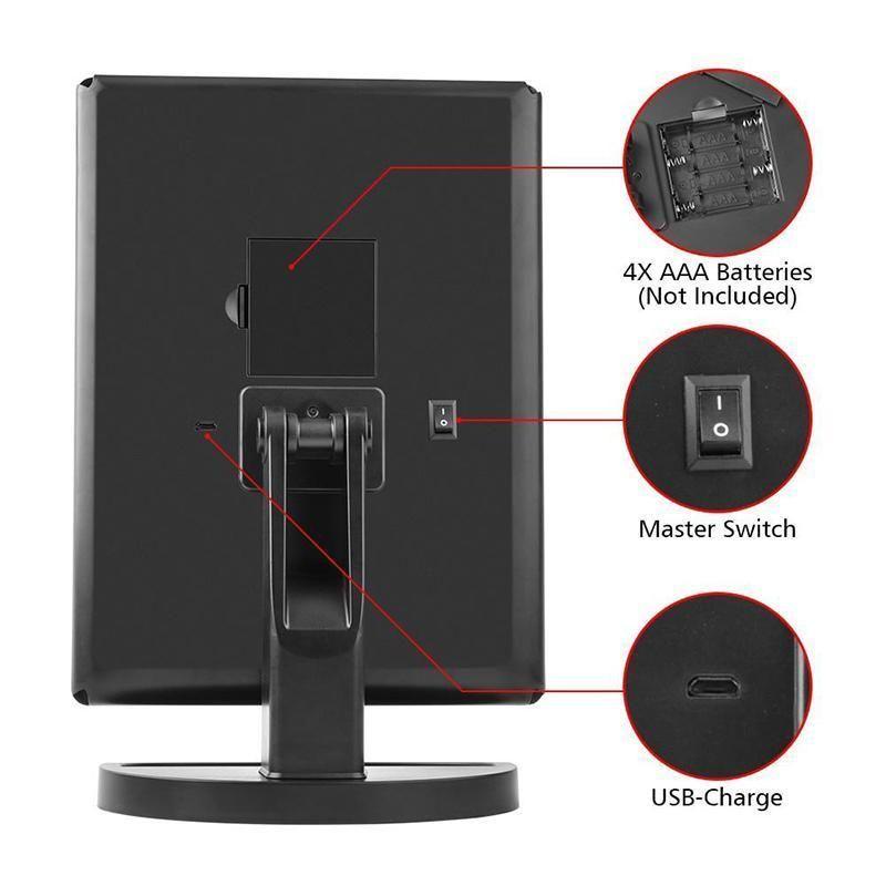 Norvo | Belyst sminkespeil, 24LED