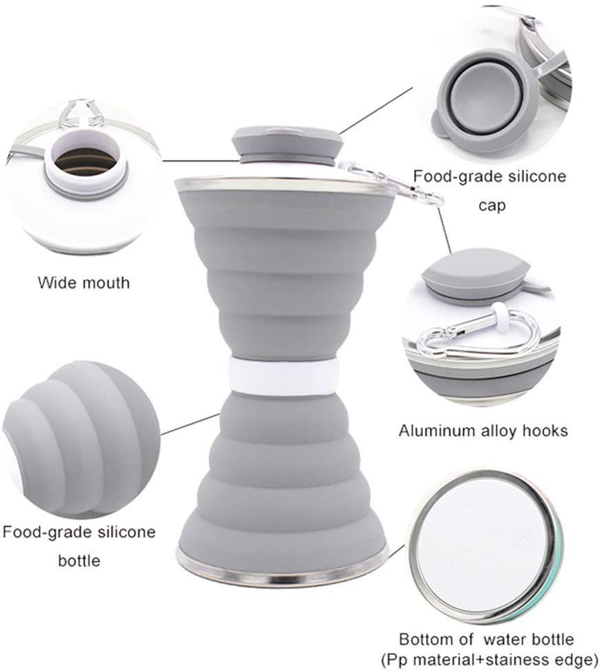 Norvo | Sports utendørs silikon kettle sammenleggbar kopp