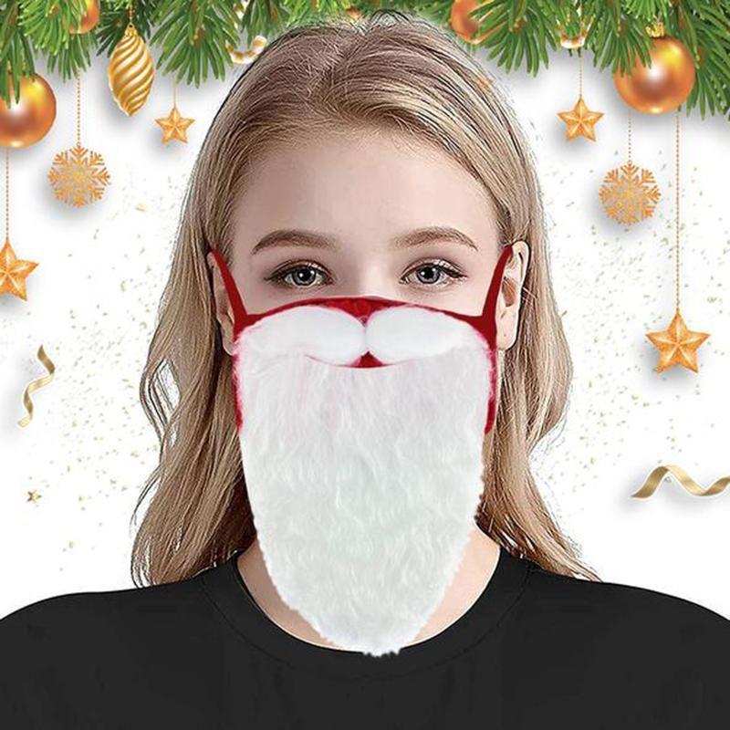 Norvo | Santa Beard Face Mask Kostyme (2 stk i ett sett)