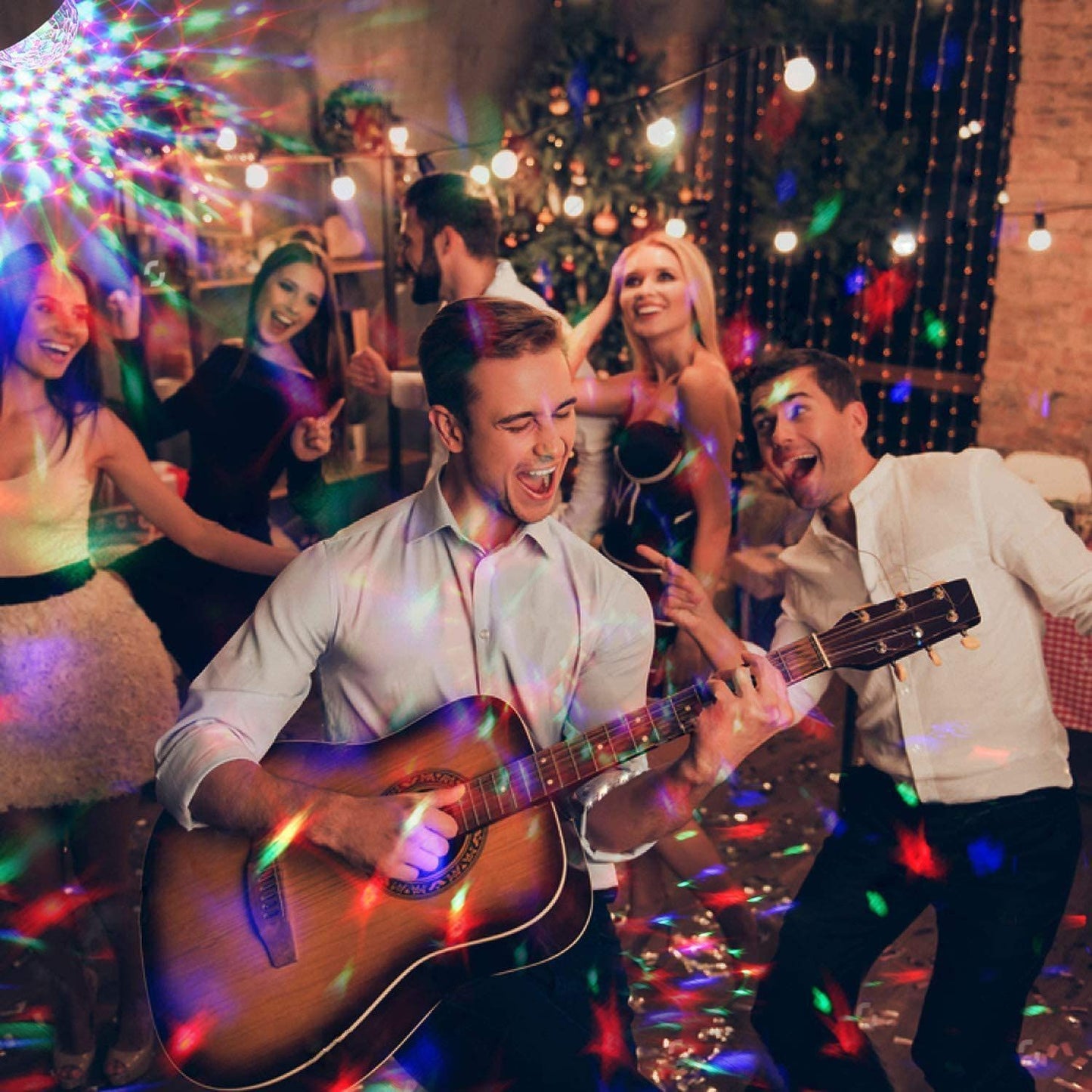 Norvo | Diskokule Lampe RGB Roterende LED Festpære