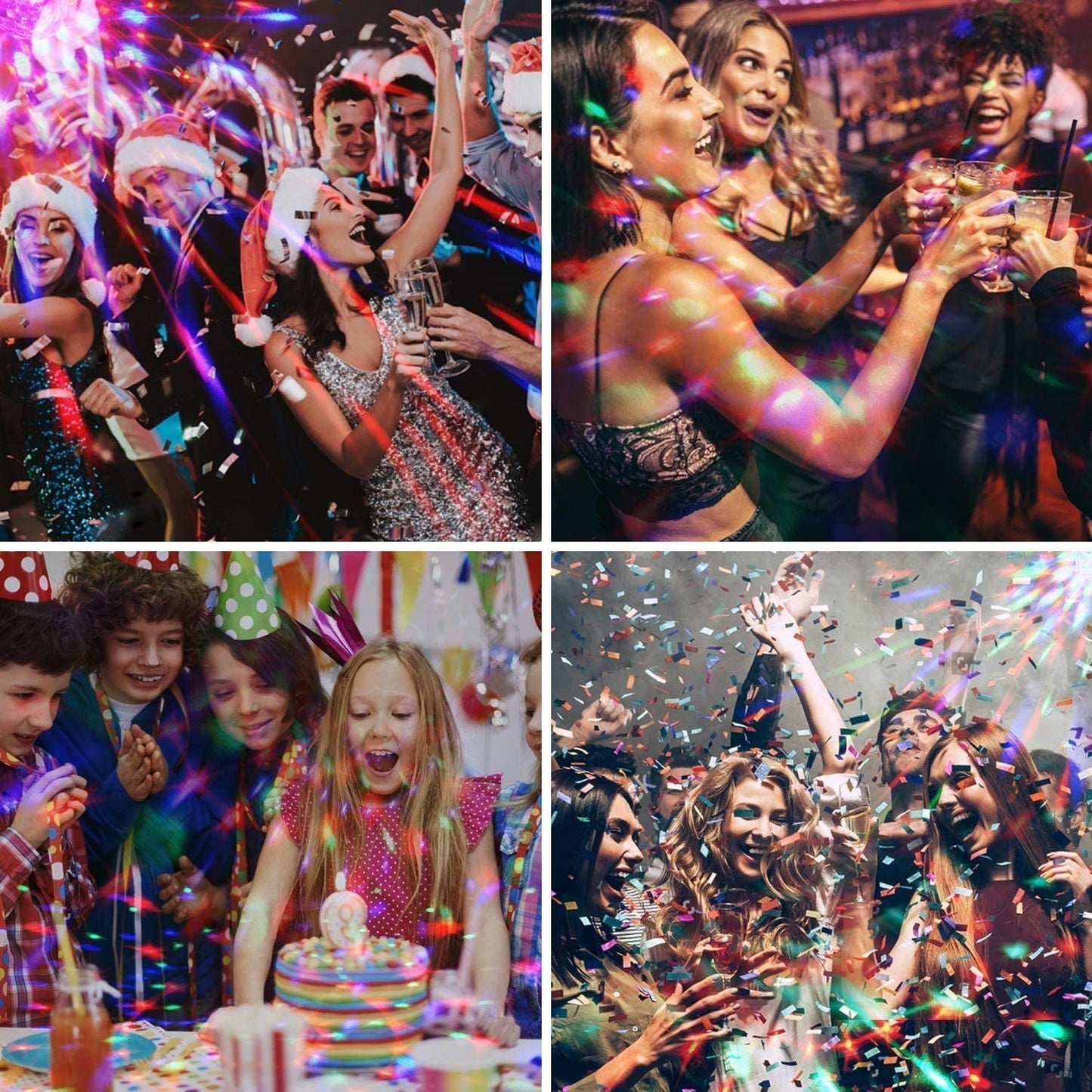 Norvo | Diskokule Lampe RGB Roterende LED Festpære