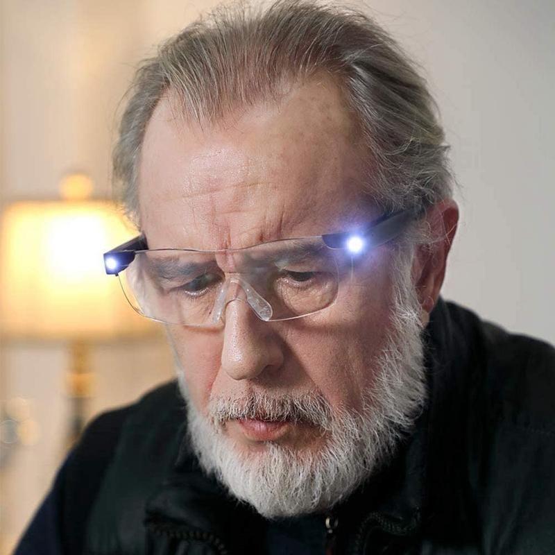 Norvo | Briller med LED-lampe for forstørrelsesglass
