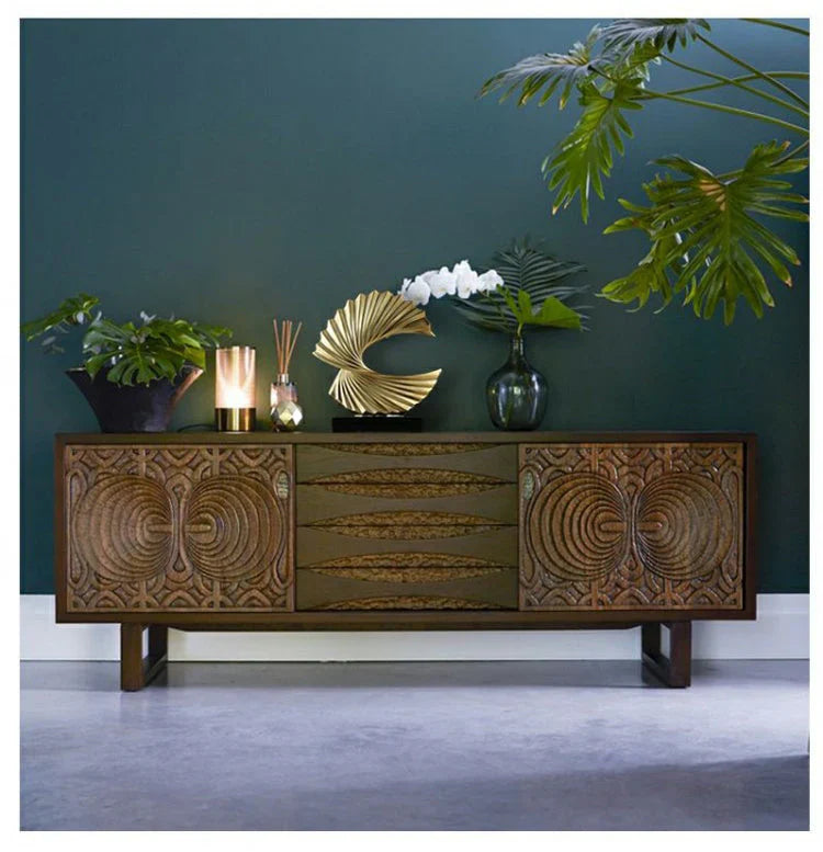 Norvo | Stilig Halvmåne Skulptur – Elegant Månedekor for Hjem & Kontor