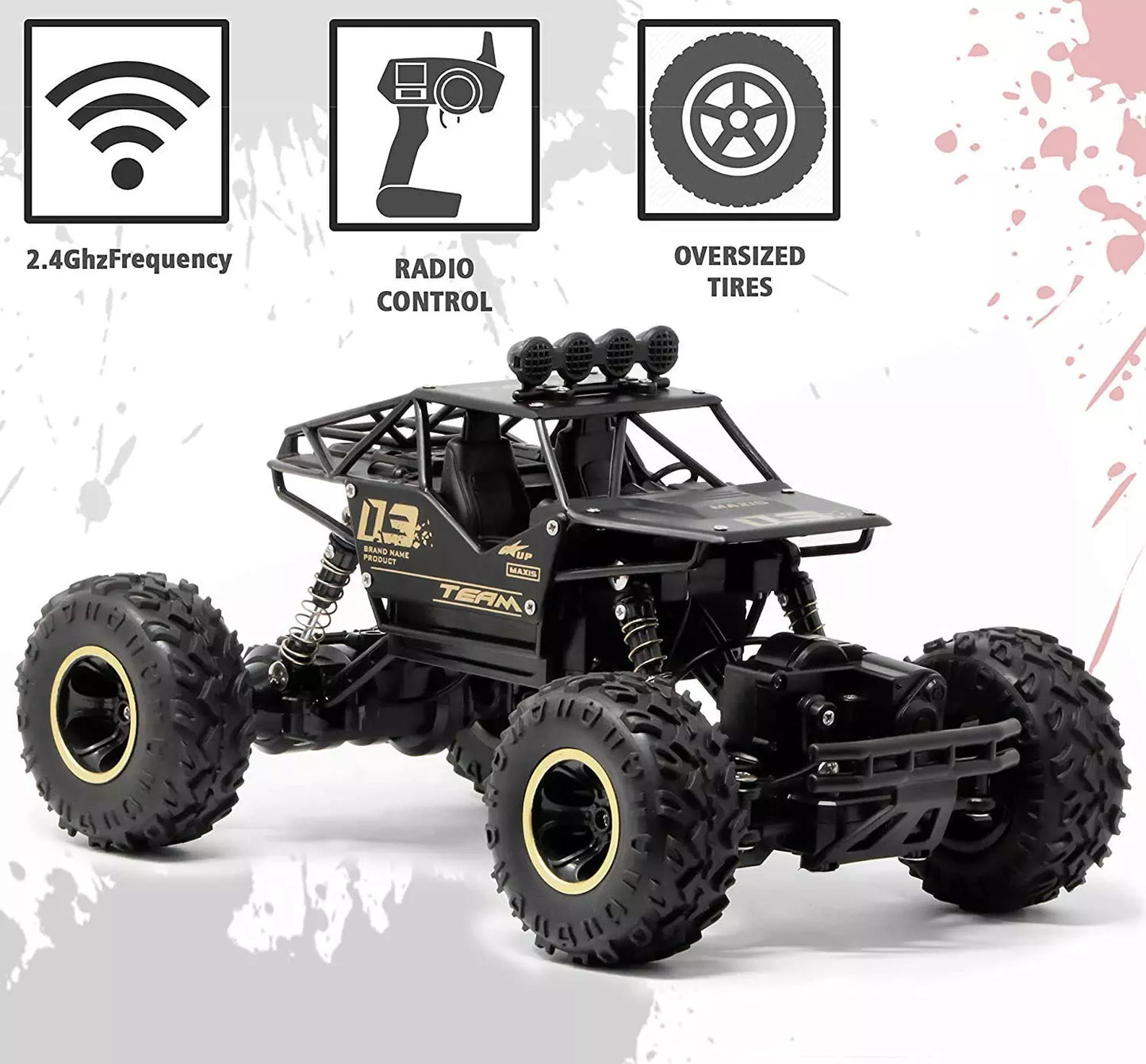 Norvo | MonsterCrawler RC Truck | 4WD Terrengeventyr - Fjernkontroll Monster Truck