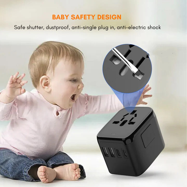 Norvo | Universal 100V-220V Smart Travel Adapter Spenningskonverter