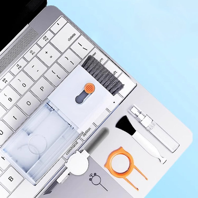 Norvo | 10-i-1 Multifunksjonelt Rengjøringssett For Hodetelefoner, Mobiltelefoner Og Datamaskiner