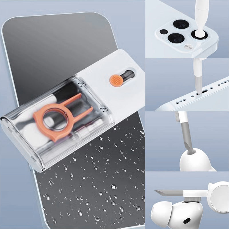 Norvo | 10-i-1 Multifunksjonelt Rengjøringssett For Hodetelefoner, Mobiltelefoner Og Datamaskiner