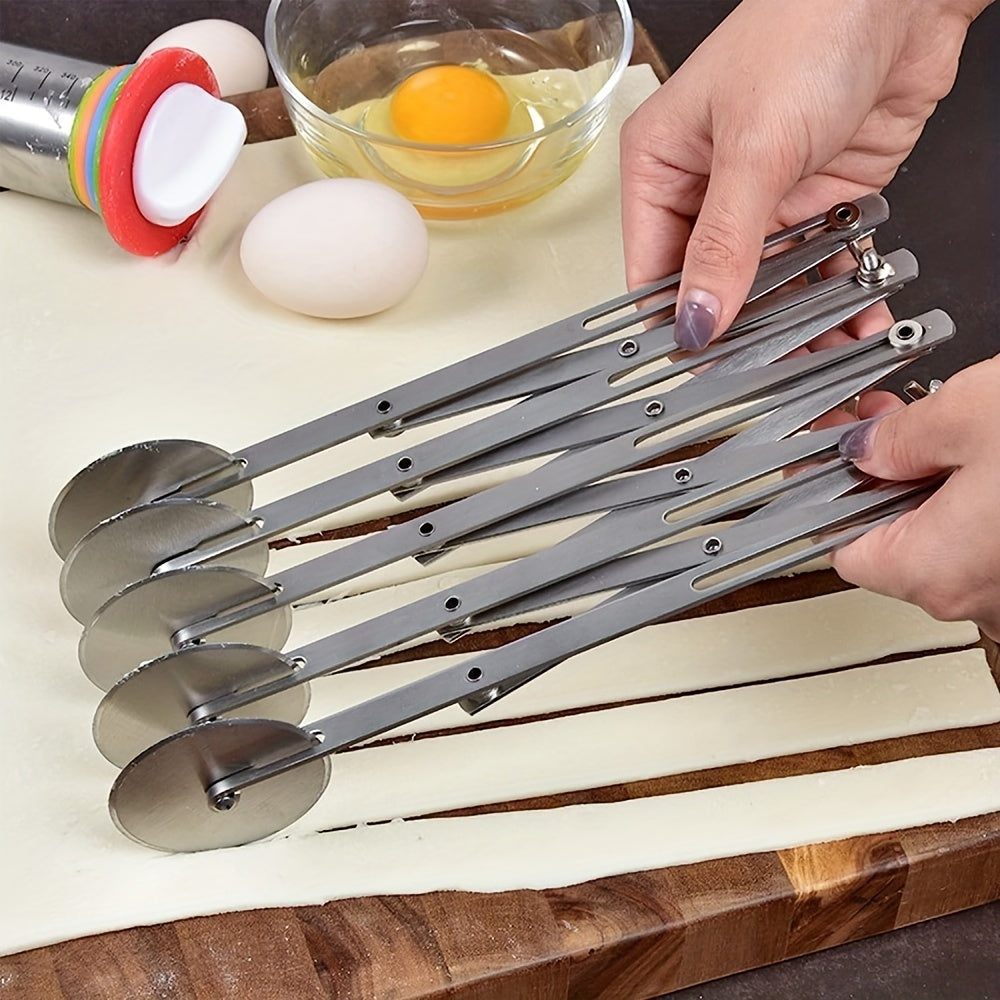 Slizer - Multifunksjonell 5-hjuls deigskjærer med håndtak Norvo