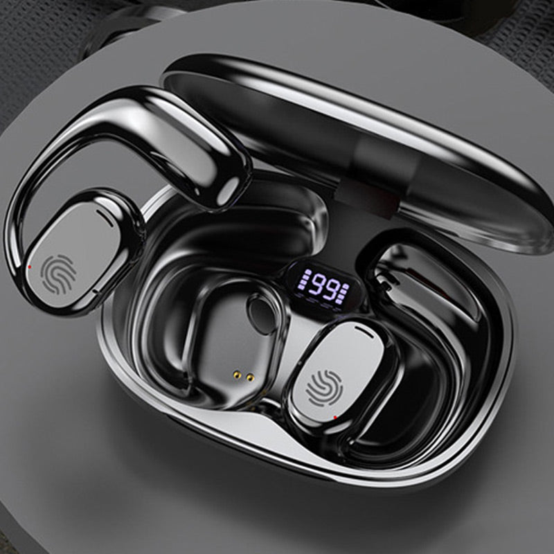 Norvo | Bluetooth-hodetelefoner med benledningskonduksjon og ekte øreklips