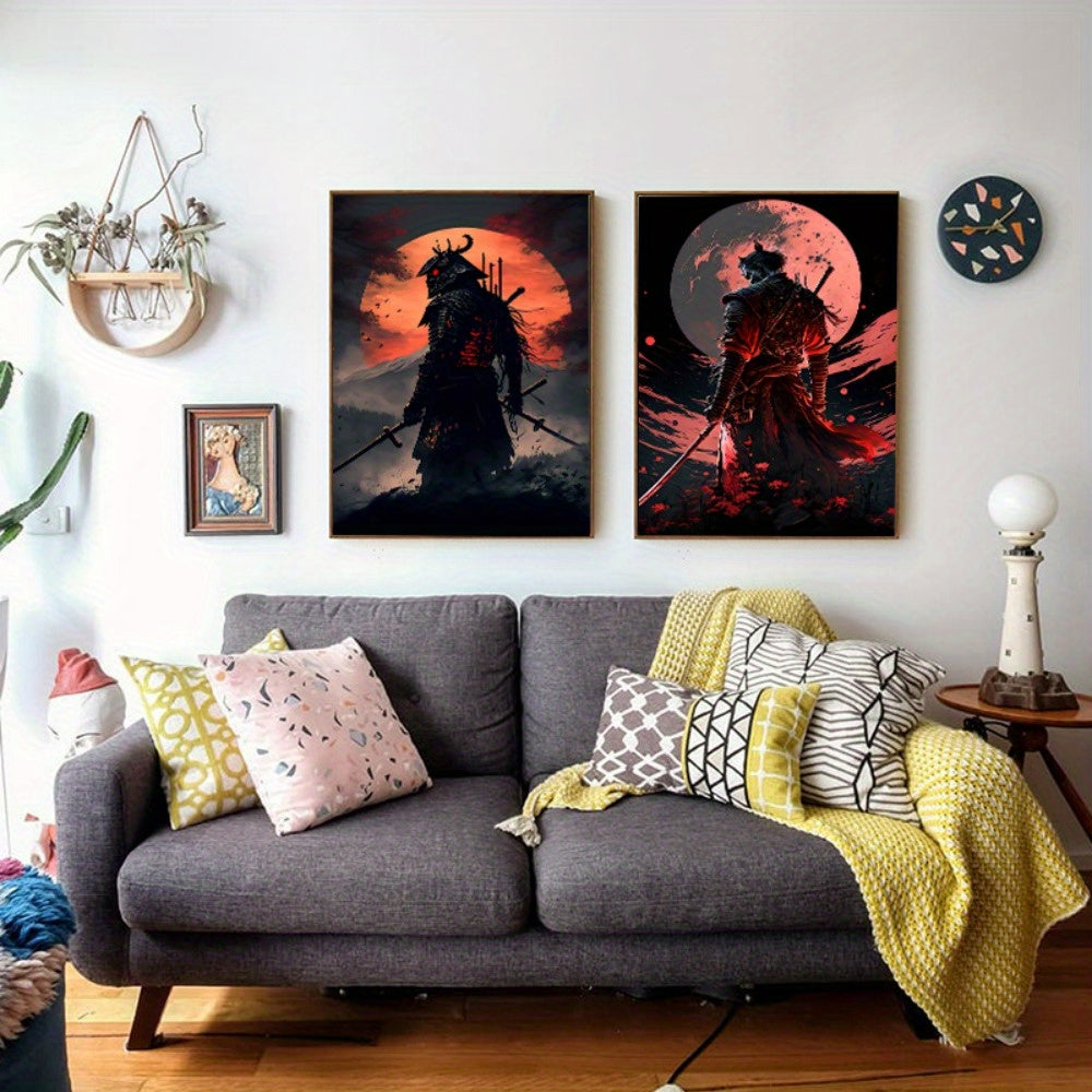 Norvo | BlossomBlade - Samurai Lerretskunst med Kirsebærblomster