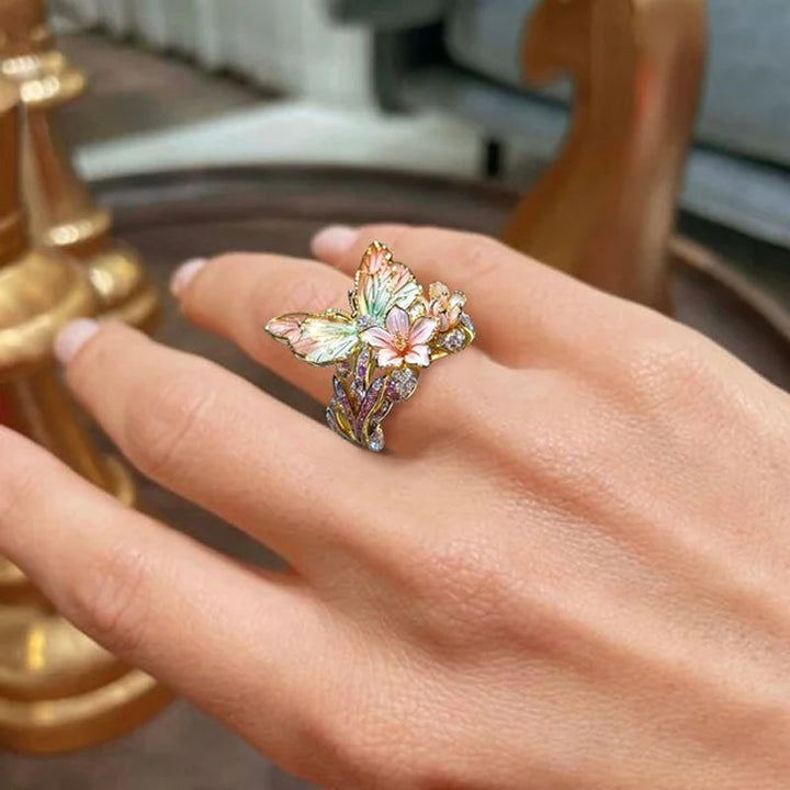Butterfly flower ring | Norvo