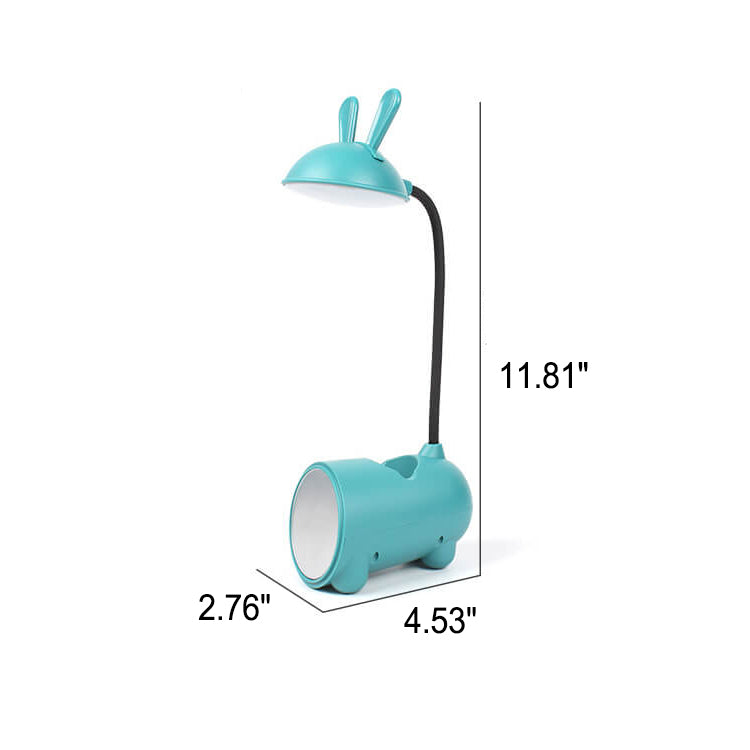 Norvo | Tegneserie Kreativ Kanin LED Berørings USB Pennholdere Skrivbord Lampe