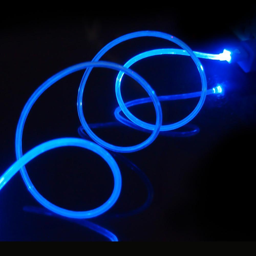 Norvo | LED USB Kabel - LED Flytende Synlig Lys Opp Luminescent Smart Lading