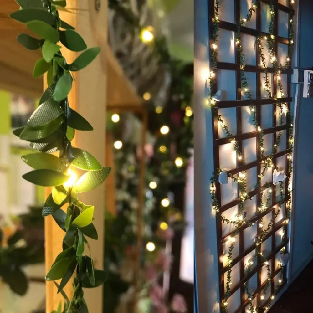 Norvo | LED lyslenker med eføy – Dekorative lyslenker for innendørs og utendørs bruk
