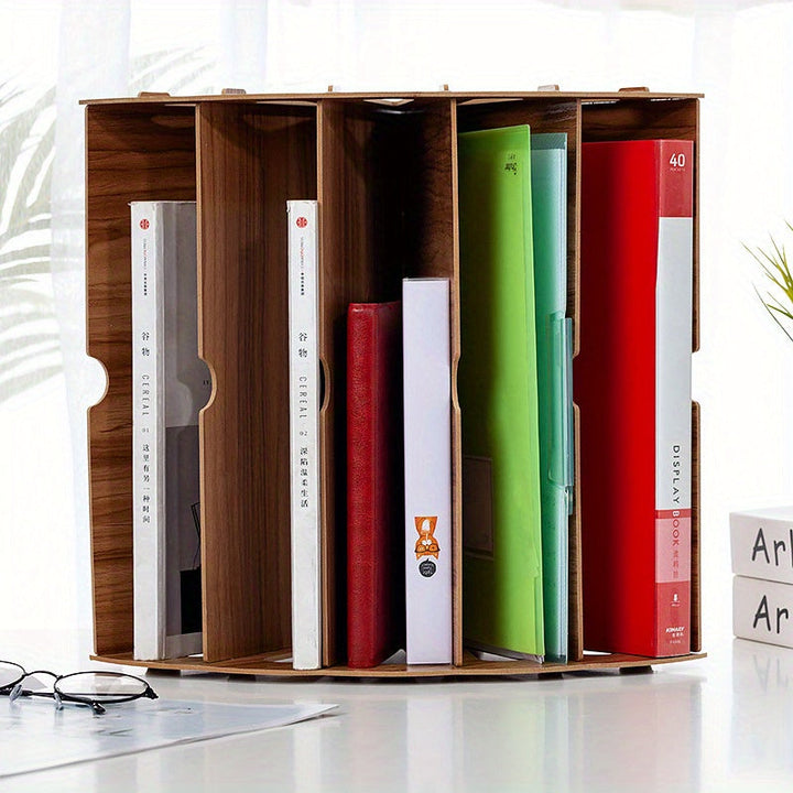 Norvo | Treskrivebord Organizer med 5 Lag – Vifte Design MDF