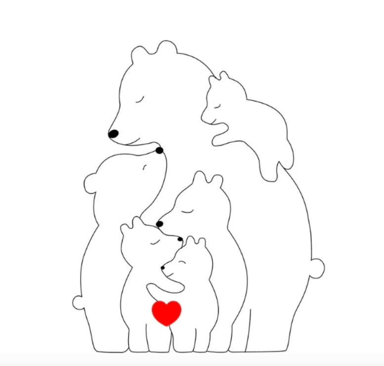 Norvo | Tilpassbar Bjørnefamilie