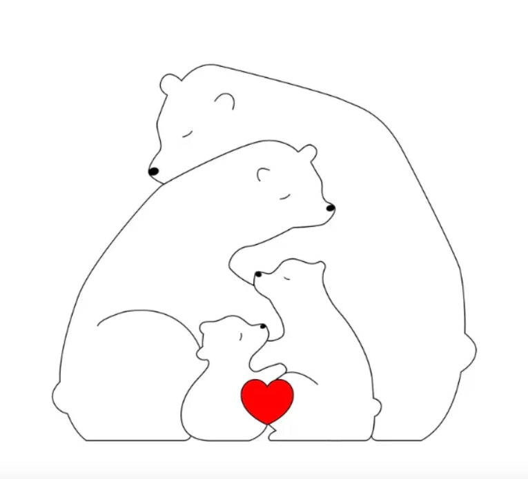 Norvo | Tilpassbar Bjørnefamilie