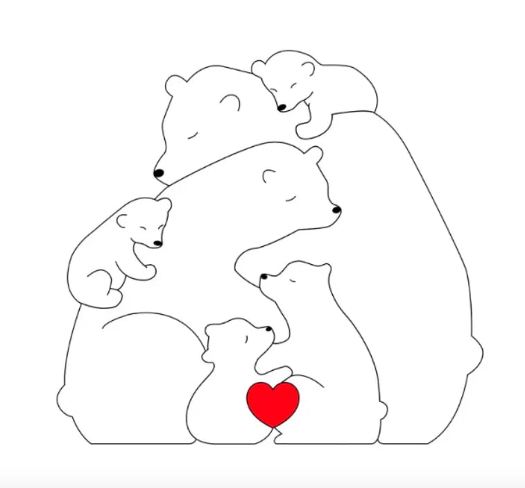 Norvo | Tilpassbar Bjørnefamilie