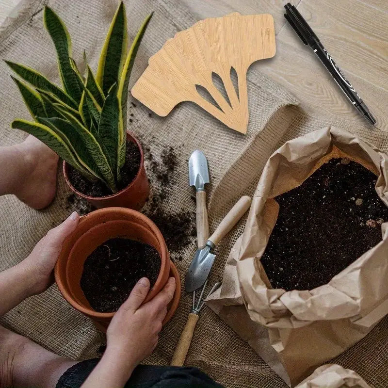 Norvo | Planteetiketter laget av tre for hage og balkong – Om skrivbare etiketter for urter og planter