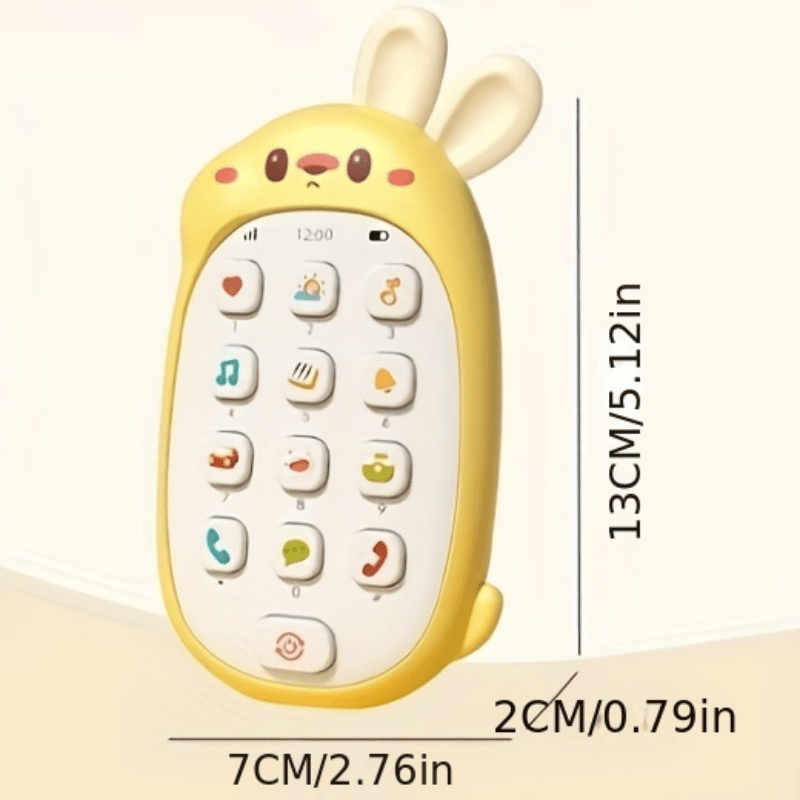 Norvo | BabaPhone | Først oppdagelses telefon - Interaktiv babytelefon med musikk og bitering